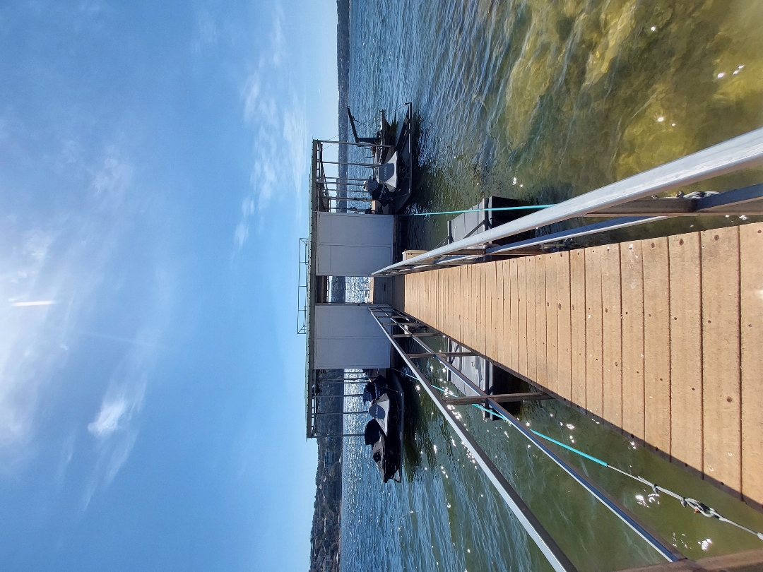 Boat dock walkway on Lake Travis built by Spillar Lakefront Services