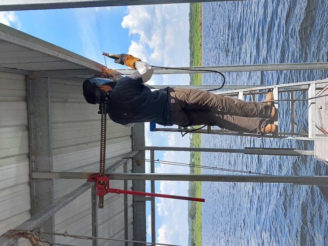 Custom boat dock built by Spillar Lakefront Services on Lake Travis Texas